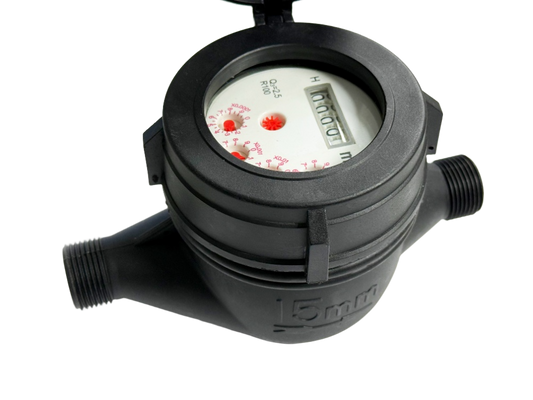 Dry Type Black Plastic Water Meter