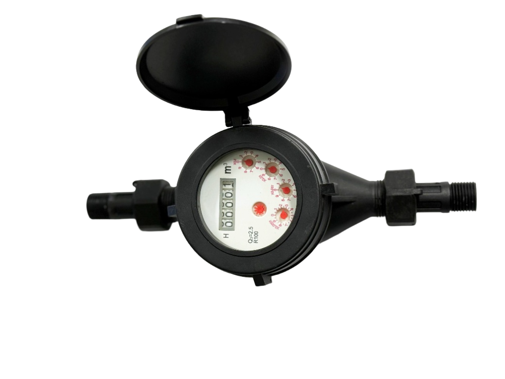 Dry Type Black Plastic Water Meter