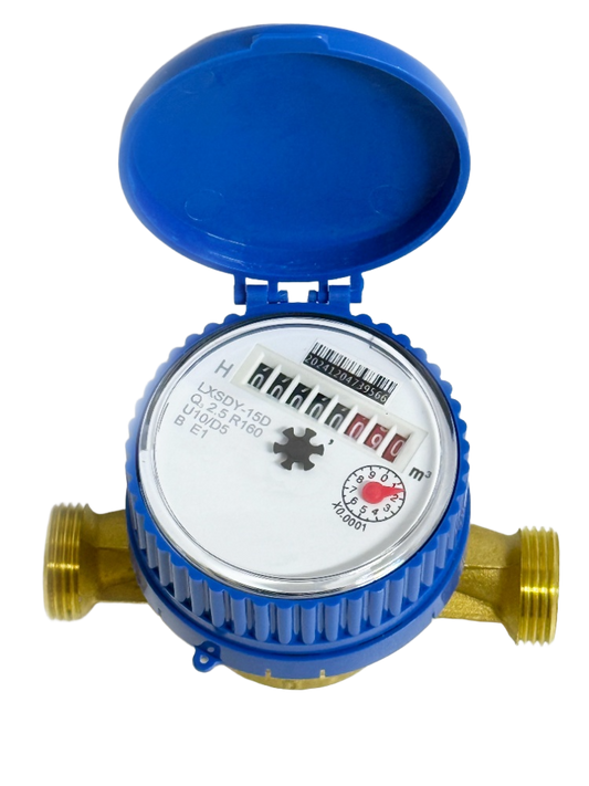 Single-jet, dry type, vane wheel water meter R160