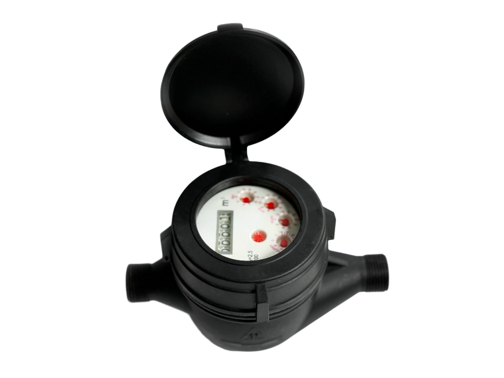 Dry Type Black Plastic Water Meter